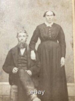 1870 post Civil War gay couple cart de visite photo? Till Death Do We Part
