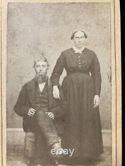 1870 post Civil War gay couple cart de visite photo? Till Death Do We Part