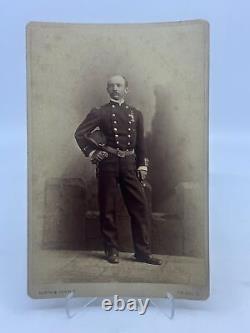 1870s Cabinet Card Photo Civil War AL C. NORTH & Oswald Toldeo Ohio Officer RARE