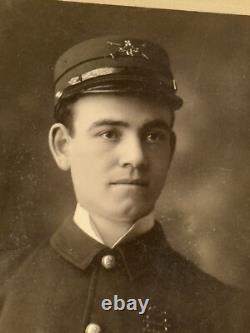 1880s John L Herman Civil War Soldier Portrait photo Fort Wayne IN Miner
