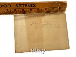 1880s John L Herman Civil War Soldier Portrait photo Fort Wayne IN Miner