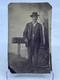 1880s Tintype Photo African American Black Lawman Civil War Vet Missing Hand