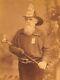1881 Civil War Wounded Veteran Photo & Fire Fighter Belt Cairns Providence Ri