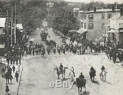 1884 G. A. R. CIVIL War Veterans Parade, White Plains, New York & Original Photo