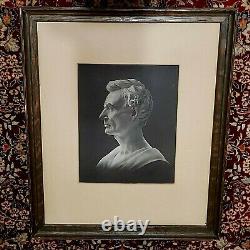 1890 Rare Abraham Lincoln Civil War hALOGRAM 3D Realistic Stereoview Picture