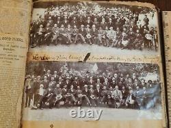 1898 Fresno California Confederate Civil War Veterans Scrapbook Photo Album