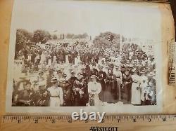 1898 Fresno California Confederate Civil War Veterans Scrapbook Photo Album