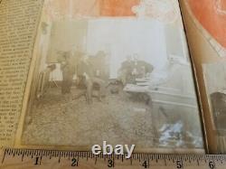 1898 Fresno California Confederate Civil War Veterans Scrapbook Photo Album