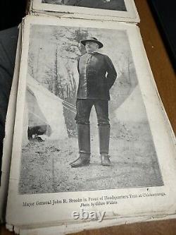 1898 GREATER AMERICA history book photos Civil War / Cuba / Philippines / Japan