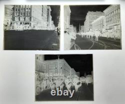 1911 antique 7GLASS SLIDE NEGATIVE lot PHOTOS denver co GAR VETERAN PARADE #3