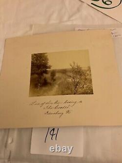 191 Petersburg Mine Crater Explosion Civil War Photo 1870's Line of the MINE