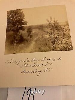 191 Petersburg Mine Crater Explosion Civil War Photo 1870's Line of the MINE