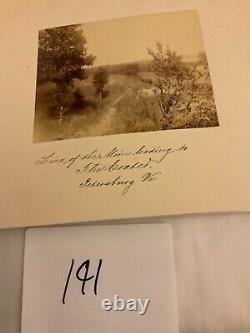 191 Petersburg Mine Crater Explosion Civil War Photo 1870's Line of the MINE