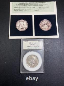 1922 US GRANT 50c EXCEPTIONAL SCARCE CIVIL WAR THEMED COMMEM Old NCI PHOTO-CERT