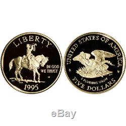 1995 US Civil War Battlefield 3-Coin Commemorative Proof Set in Photo Case