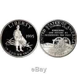 1995 US Civil War Battlefield 3-Coin Commemorative Proof Set in Photo Case