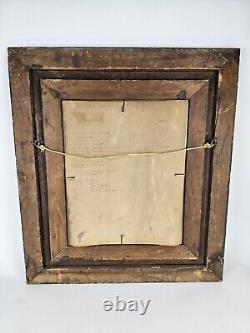 19th Century Antique Photograph Ornate Wood Frame Civil War Era Ohio Sherrick