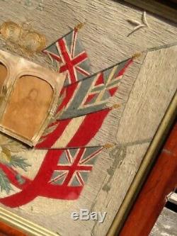 19th Century Sailors Folk Art Woolie Withphotos Tar & Woman Mathews Virginia Moon