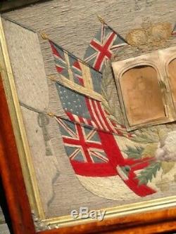 19th Century Sailors Folk Art Woolie Withphotos Tar & Woman Mathews Virginia Moon