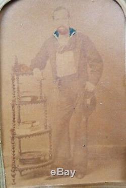 19th Century Sailors Folk Art Woolie Withphotos Tar & Woman Mathews Virginia Moon