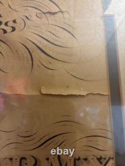 19th century broadside robert e lee farewell address in vintage frame