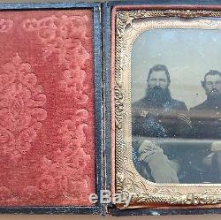 1/4 Plate TinType Civil War Soldier One Wearing 6th Corps Badge