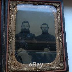 1/4 Plate TinType Civil War Soldier One Wearing 6th Corps Badge