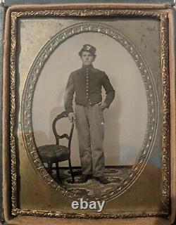 1/4th Artilleryman Civil War Tintype