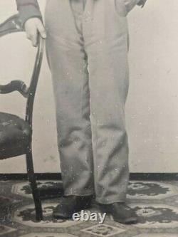 1/4th Artilleryman Civil War Tintype