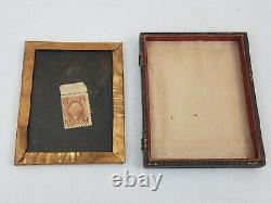 1/4th Plate Tintype US Civil War Soldier Armed Stamp on Back Union