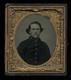 1/6 Ambrotype Civil War Soldier Georgia Or Alabama Confederate 1860s Photo