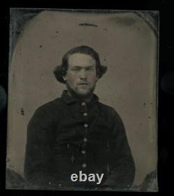 1/6 Ambrotype Civil War Soldier Georgia or Alabama Confederate 1860s Photo