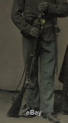 1/6 Civil War Tintype Union Soldier Armed with Enfield 2-Band Sergeant's Rifle