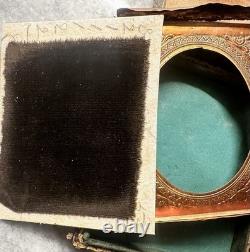 1/6 Plate Ambrotype Young Civil War Sailor Circa 1861 USN Navy Photo 1800s Rare