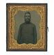 1/6 Plate Civil War Tintype Of Bearded Union Infantry Soldier