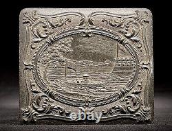 1/6 Plate Thermoplastic Case CIVIL War U. S. S. Monitor Iron War Ship Vg Cond