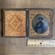 1/6 Plate Tintype Photo Civil War Uniform Union Soldier Full Union Case Painted