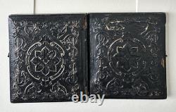 1/6 Tinted Ambrotype Soldier in Militia Uniform New York Photo BACON Civil War