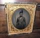 1/6 Tintype Photo Double Armed Pennsylvania Bucktail! Civil War Soldier 1860s