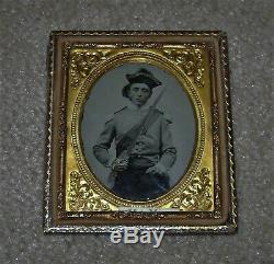 1/6 th Civil War Armed Soldier With Saber and tricorn Hat