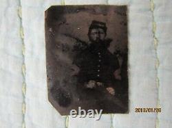 1/9 plate Black Civil War Sargent, in Rare patrotic GEORGE WASHINGTON CASE