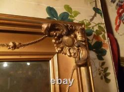 23x26 Antique Civil War Era Hand painted Watercolor Photograph in ORGN FRAME