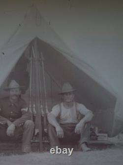 2-1860s Civil War Glass Negatives, Prendergast Bros St Paul MN