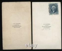 2 CDV Photos Civil War Soldier Tinted Sash & Wife by McClees Philadelphia 1860s