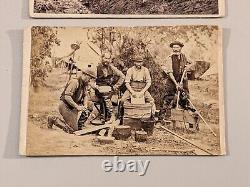 (2) Civil War CDV Photographs Mathew Brady Album Gallery Servant Confederate Gun