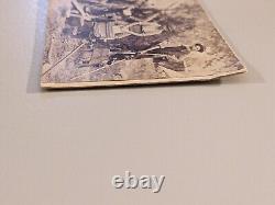 (2) Civil War CDV Photographs Mathew Brady Album Gallery Servant Confederate Gun