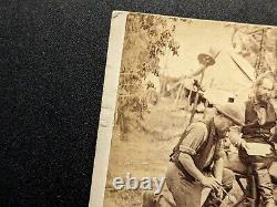 (2) Civil War CDV Photographs Mathew Brady Album Gallery Servant Confederate Gun