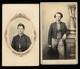 2 Civil War Soldiers 1860s Cdv Photos Very Likely Lehew Brothers Of Ohio