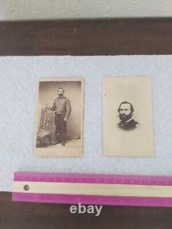 2 OF SAME Civil War Soldier Photo 1ST LT DANIEL B. MERRIMAN HISTORIC CDV NY RARE