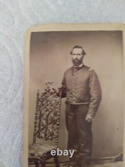 2 OF SAME Civil War Soldier Photo 1ST LT DANIEL B. MERRIMAN HISTORIC CDV NY RARE